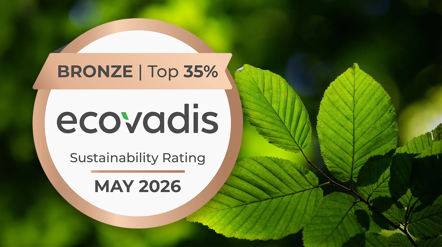 2026 EcoVadis Bronze Sustainability medal logo.