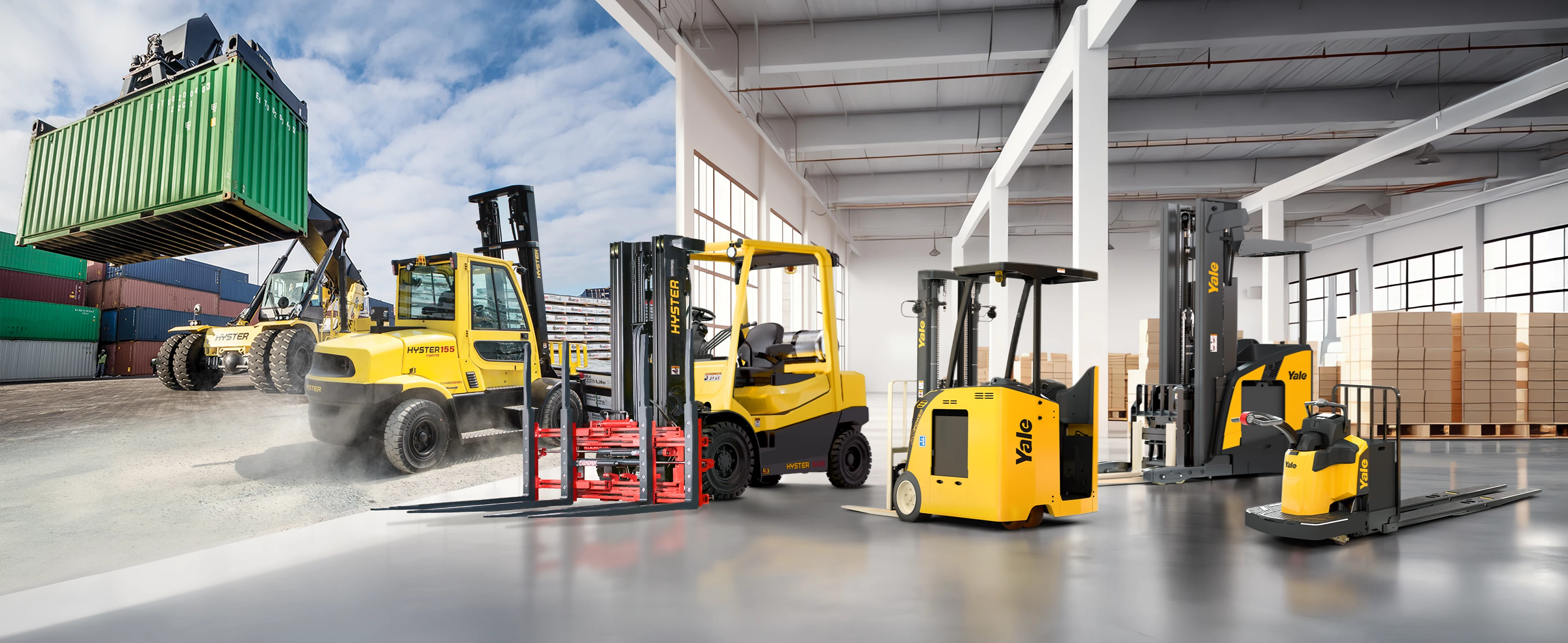 Hyster-Yale lift truck solutions product lineup.