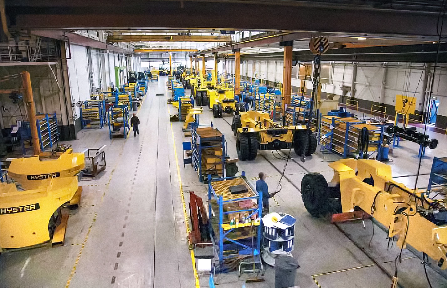 Nijmegen, The Netherlands Big Truck plant assembly floor.