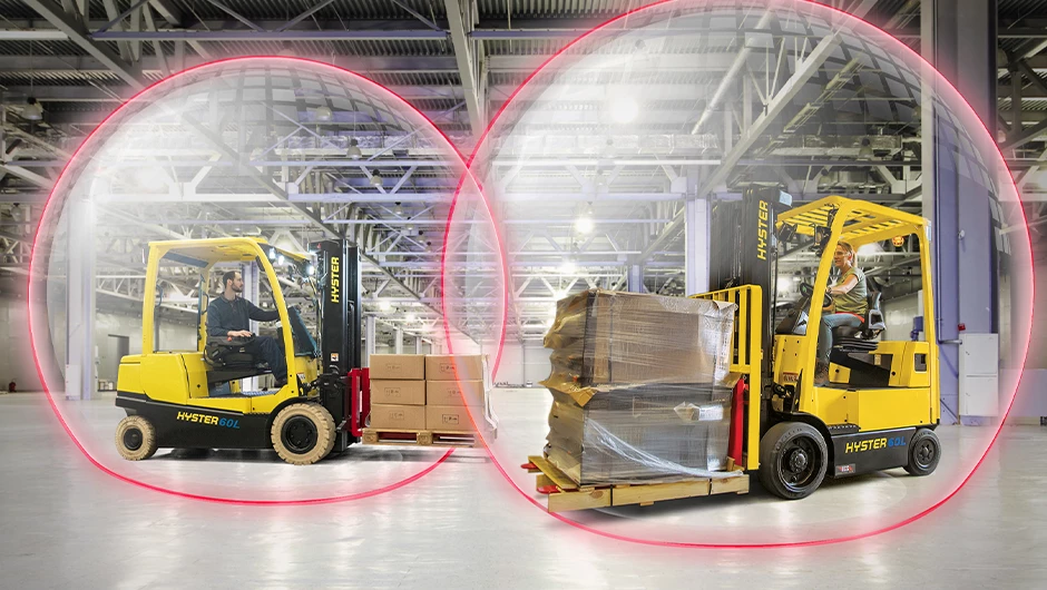  OAS technology on Hyster and Yale lift trucks.